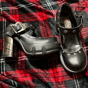 Demonia platform Mary Jane heels